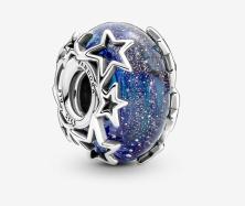  Pandora Galaxy Blue & Star Murano 790015C00 clip