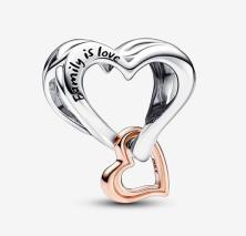  Pandora Two-tone Openwork Infinity Heart 782642C00 clip