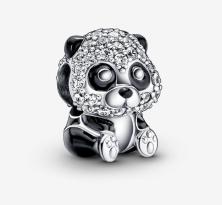  Pandora Sparkling Cute Panda 790771C01 clip