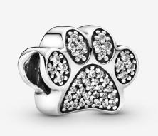  Pandora Sparkling Paw Print 791714CZ clip