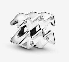  Pandora Sparkling Aquarius Zodiac 798415C01 clip