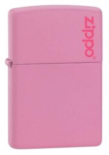 Zippo Pink Matte W/Logo 238ZL Feuerzeug