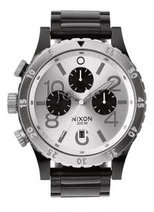  Nixon 48-20 Chrono Black/Silver A486 180 Uhren
