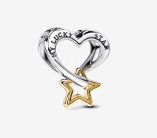  Pandora Lucky Star & Heart 763513C00 clip