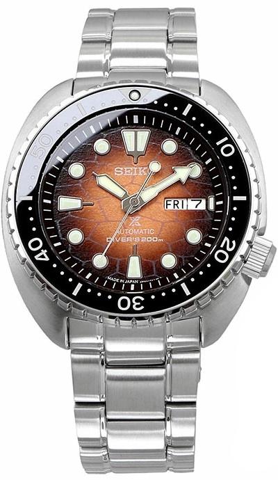Seiko SRPH55J Prospex Brown King Turtle Shell U.S. Special Edition Oceanic Society Uhren