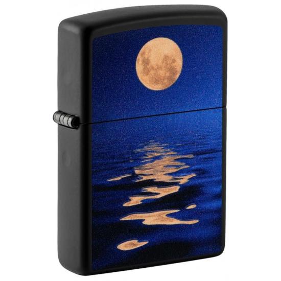  Zippo Full Moon Design Black Light 49810 feuerzeug