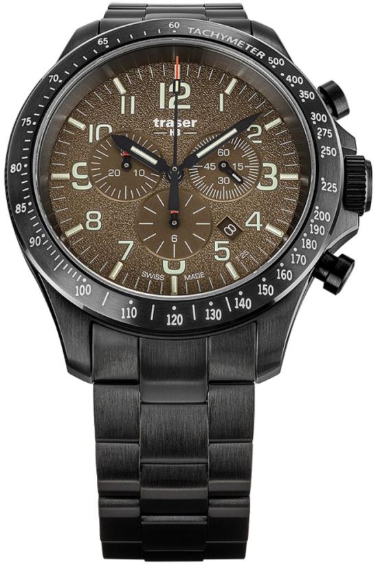  P67 Officer Pro Chronograph Khaki Steel 109460 Uhren