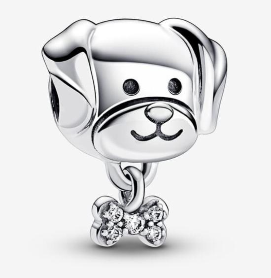  Pandora Pet Dog & Bone 792254C01 clip