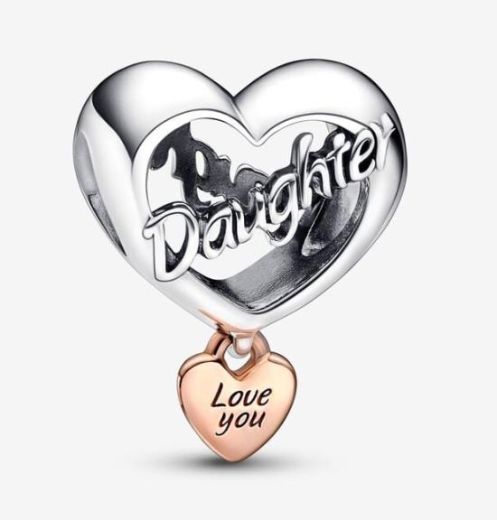  Pandora Love You Daughter Heart 782327C00 clip