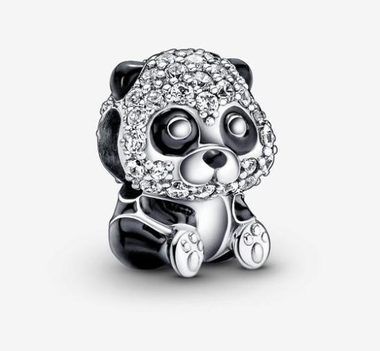  Pandora Sparkling Cute Panda 790771C01 clip