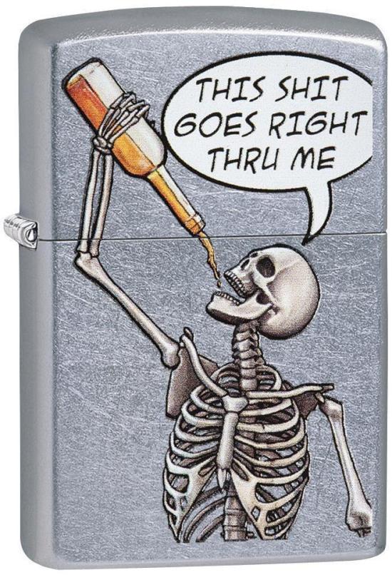  Zippo Drinking Skeleton 29613 Feuerzeug