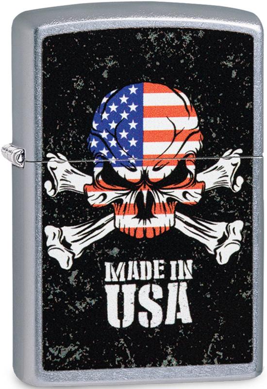  Zippo Made in USA Skull 1358 Feuerzeug