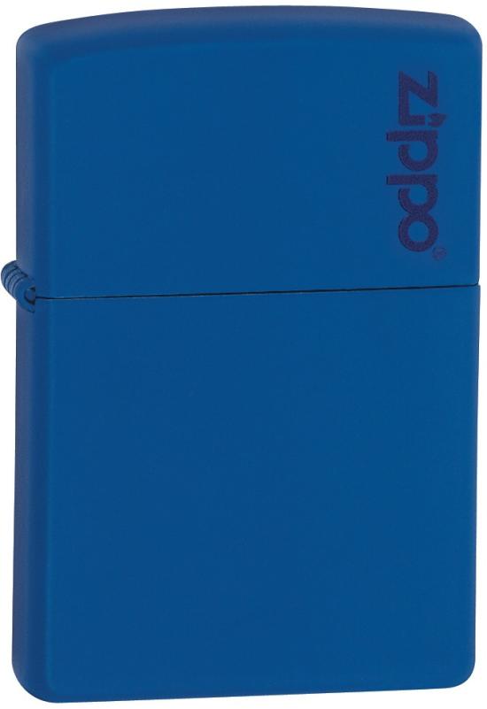 Zippo Royal Blue Matte Logo Zippo 229ZL Feuerzeug