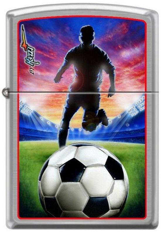  Zippo Mazzi Soccer Football 8281 Feuerzeug