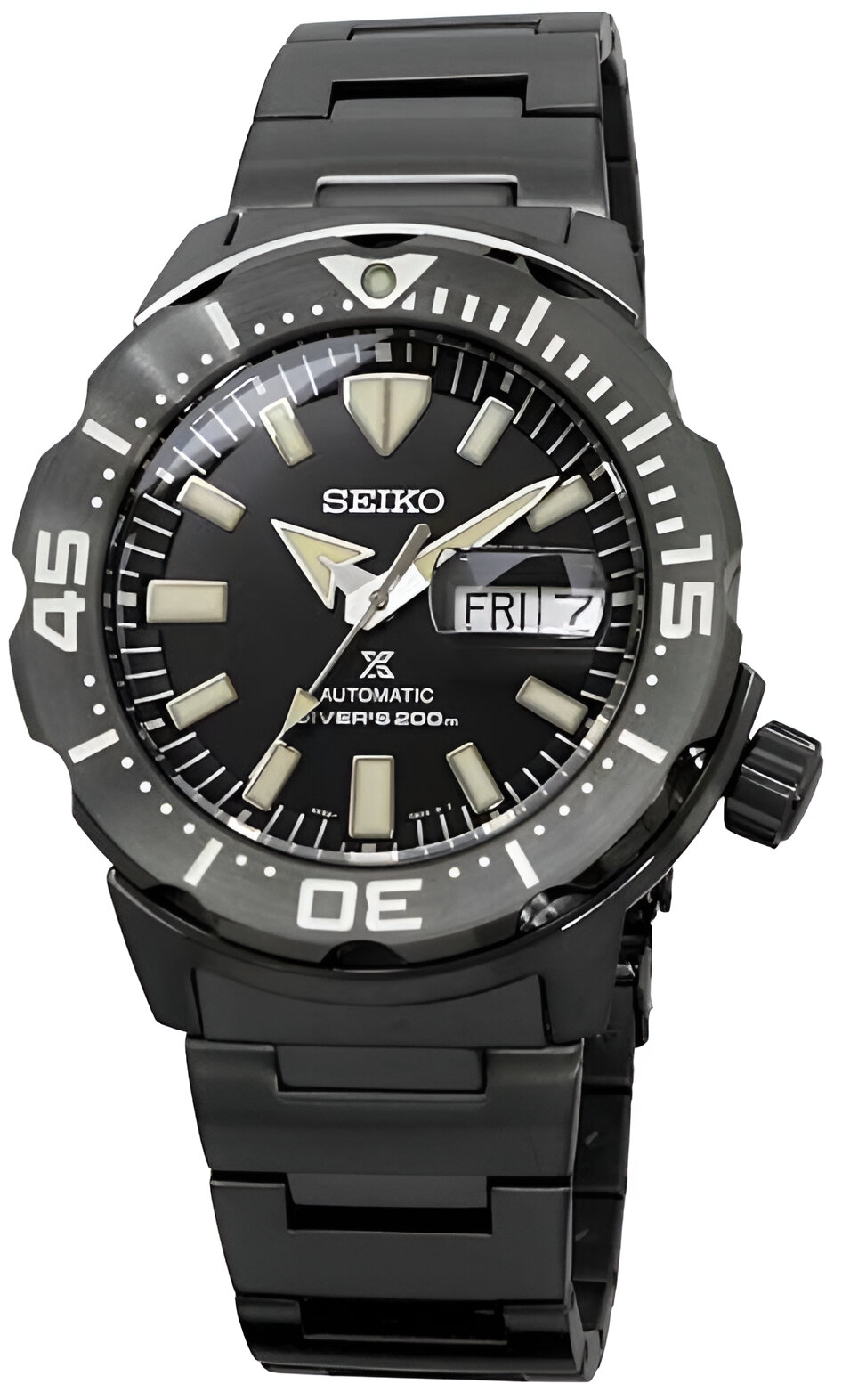 Seiko automatic black best sale