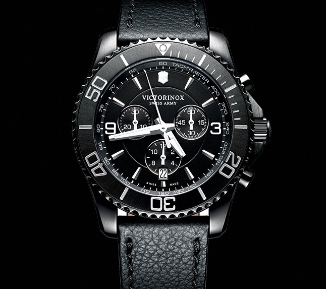 Victorinox maverick chronograph black deals