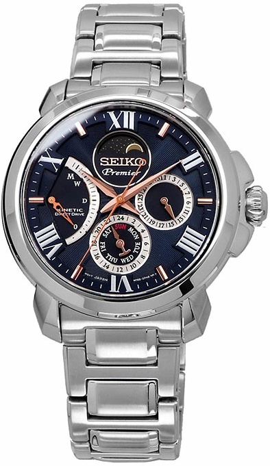 Seiko SRX017P1 Premier Kinetic Moonphase Uhren iWatchery